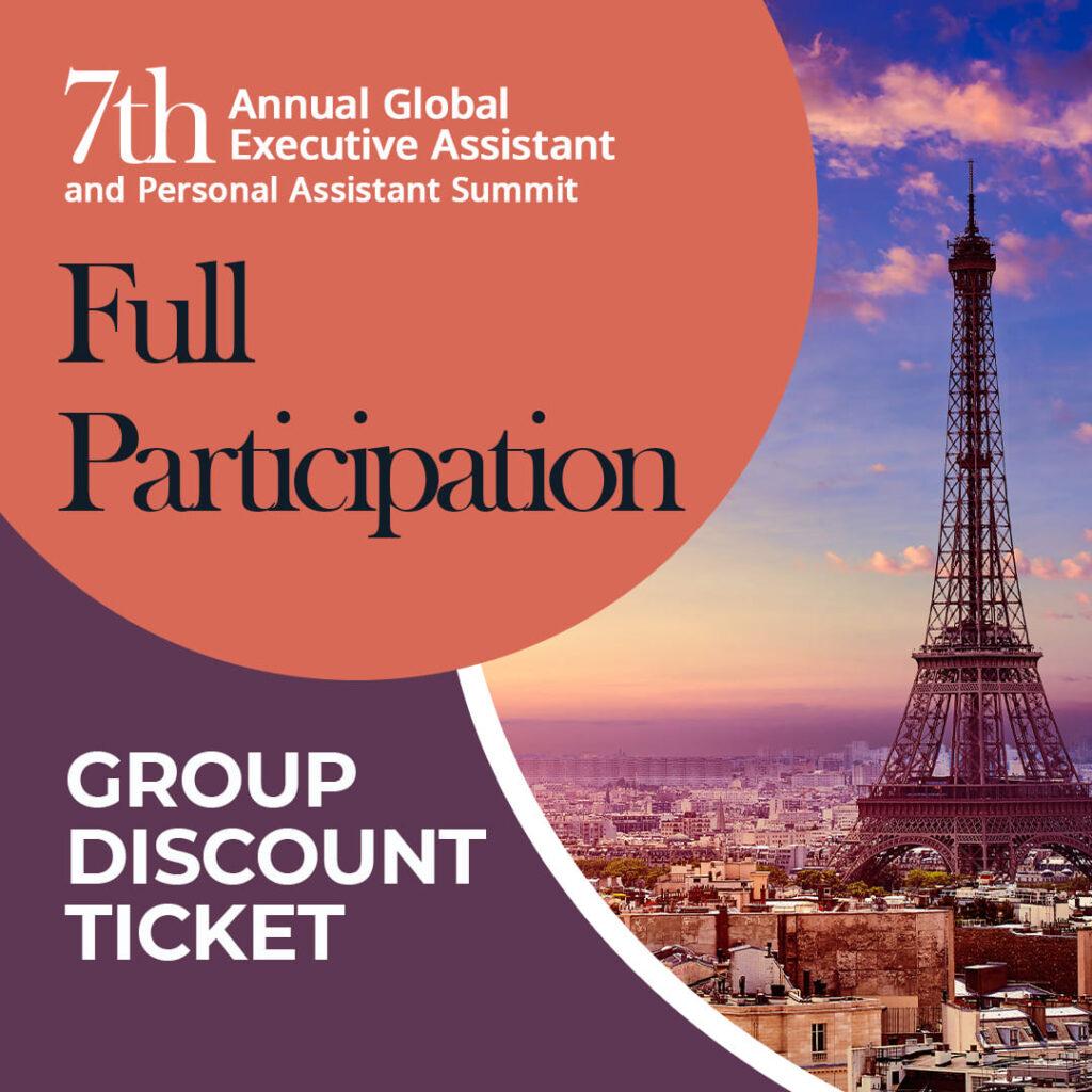 7th EA & PA Summit | Full Participation (Group Ticket)