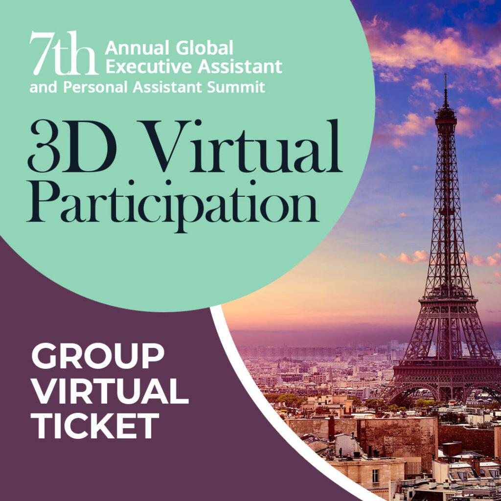 7th EA & PA Summit | 3D Virtual Participation (Group Ticket)
